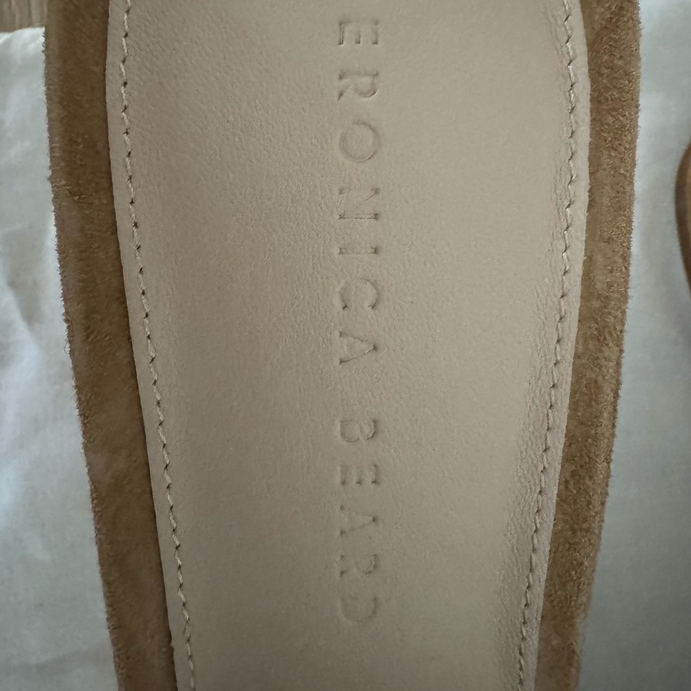 Veronica Beard Tan Suede Clogs - Picture 4 of 7